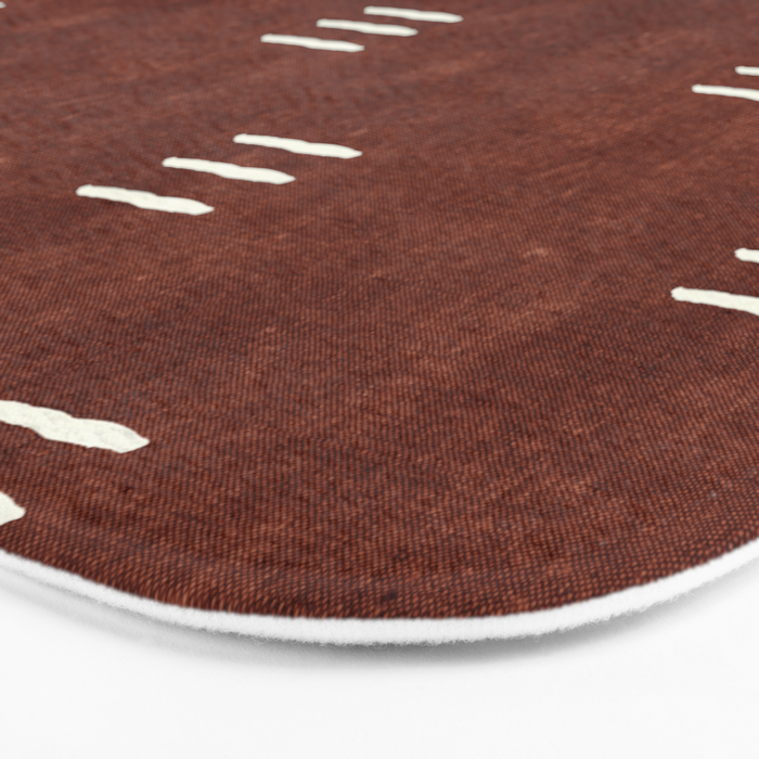 triple dash - rust Bath Mat Gallery Image 3