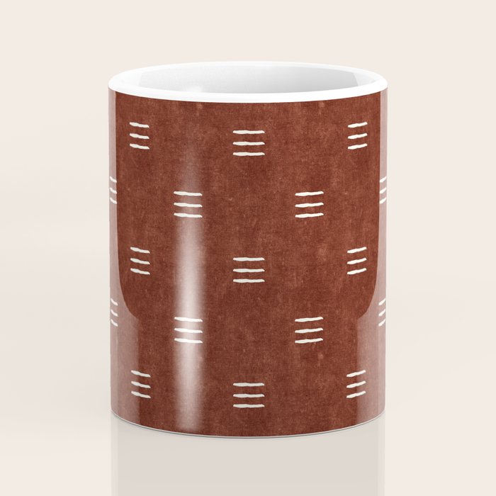 triple dash - rust Coffee Mug Gallery Image 4
