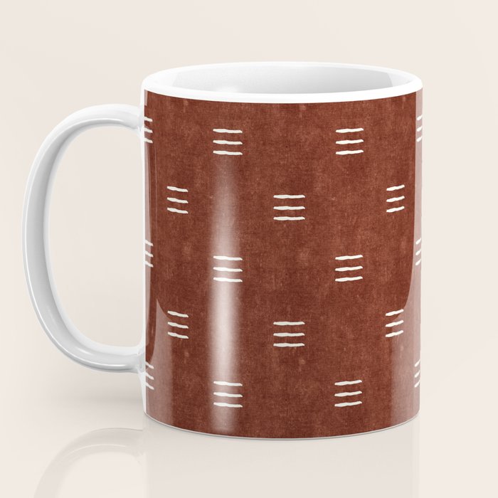 triple dash - rust Coffee Mug Gallery Image 3