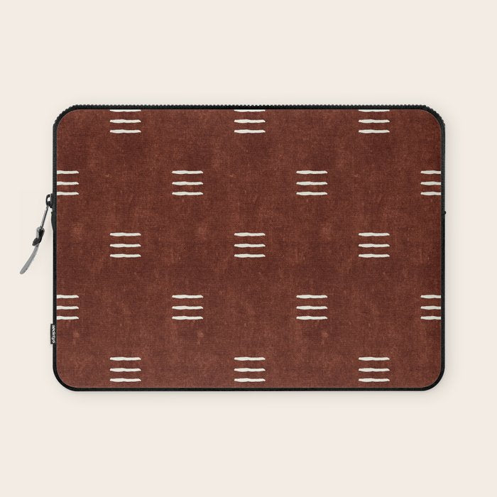 triple dash - rust Laptop Sleeve Gallery Image 1