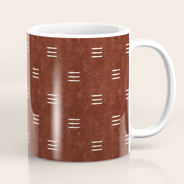 triple dash - rust Coffee Mug Gallery Image 1