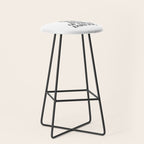 Don't Be Like the Rest of them Darling black-white typography poster black and white wall home decor Stool Gallery Image 1