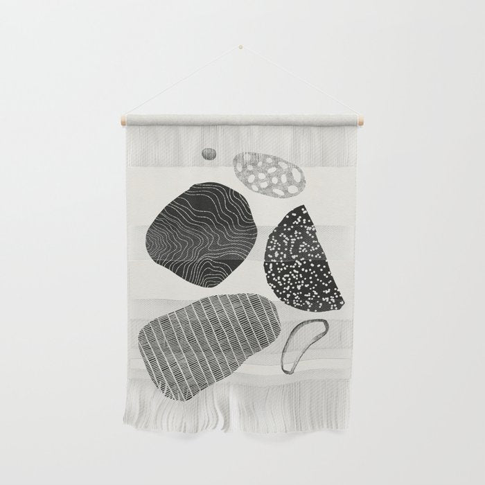 Monochrome Abstract Shapes #2 Wall Hanging Gallery Image 1