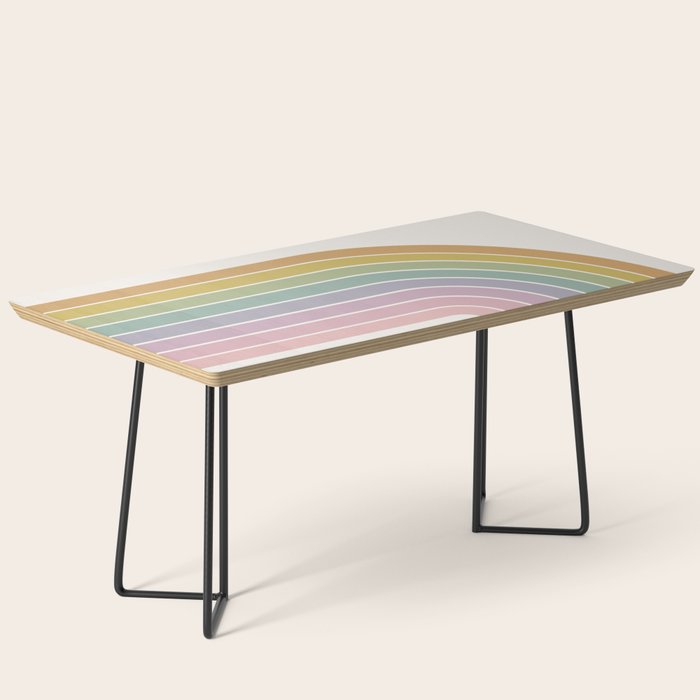 Gradient Arch XXI Tropical Mid Century Modern Rainbow Coffee Table Gallery Image 1