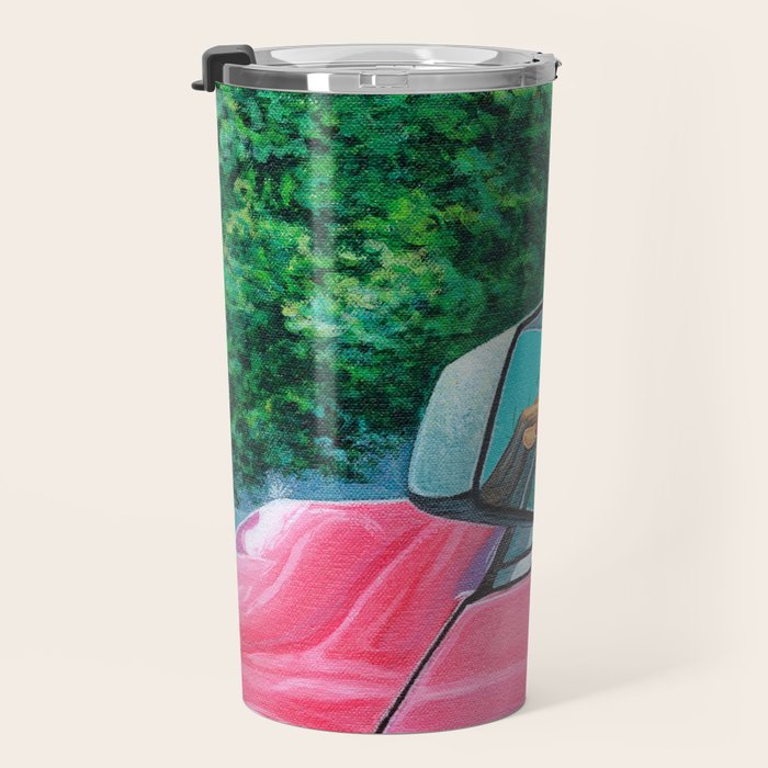 Pink Nails and Car on the New Jersey Turnpike Travel Mug Gallery Image 3