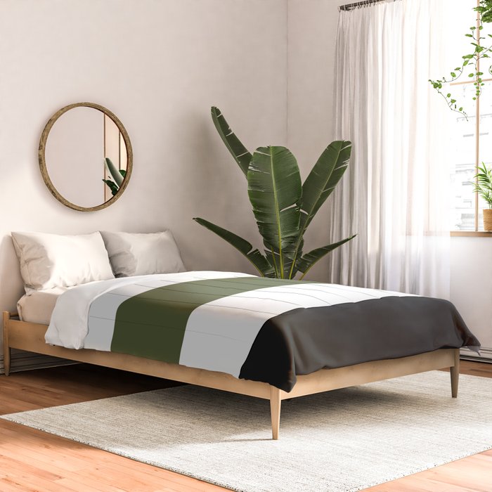 Accent (Black & Moss Green) Comforter Gallery Image 2