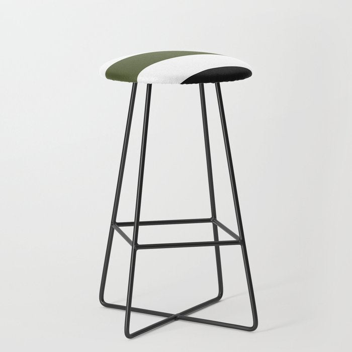 Accent (Black & Moss Green) Stool Gallery Image 1