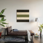 Accent (Black & Moss Green) Wood Wall Art Gallery Image 2