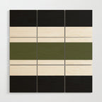 Accent (Black & Moss Green) Wood Wall Art Gallery Image 1