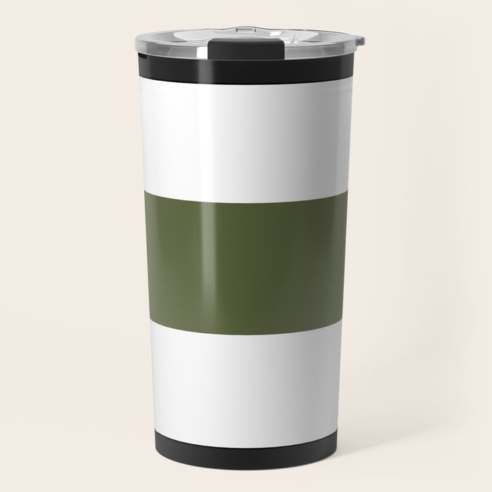 Accent (Black & Moss Green) Travel Mug Gallery Image 1