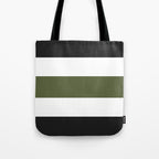 Accent (Black & Moss Green) Tote Bag Gallery Image 1