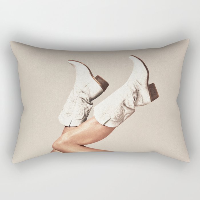 These Boots - Neutral L Rectangular Pillow Gallery Image 2