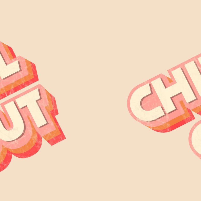 CHILL OUT TYPOGRAPHY Coffee Mug Gallery Image 2