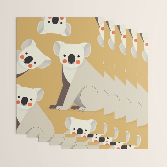 Koala, Animal Portrait Wrapping Paper Gallery Image 3