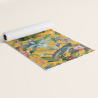 Vintage & Shabby Chic - Sunny Tropical Garden Blue Heron Yoga Mat Gallery Image 2