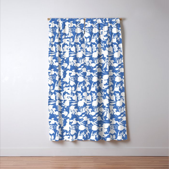 Floral Simplistic Silhouettes B Window Curtain Gallery Image 3