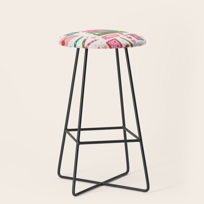 Vintage Mid-Century Stationery Stool Gallery Image 1