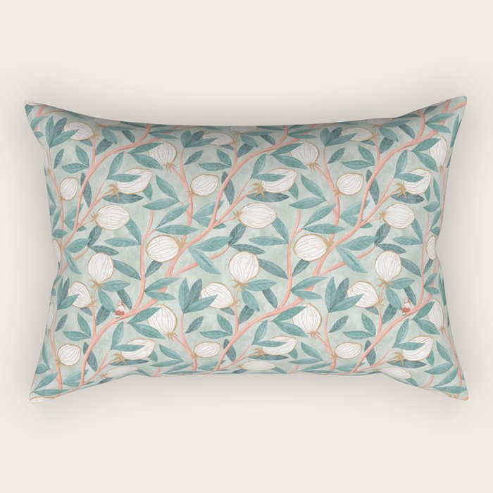 Whimsical Fruit with little girl Rectangular Pillow Gallery Image 2