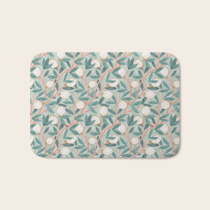 Whimsical Fruit with little girl Bath Mat Gallery Image 1