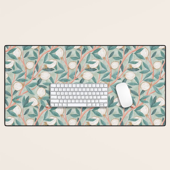Whimsical Fruit with little girl Desk Mat Gallery Image 1
