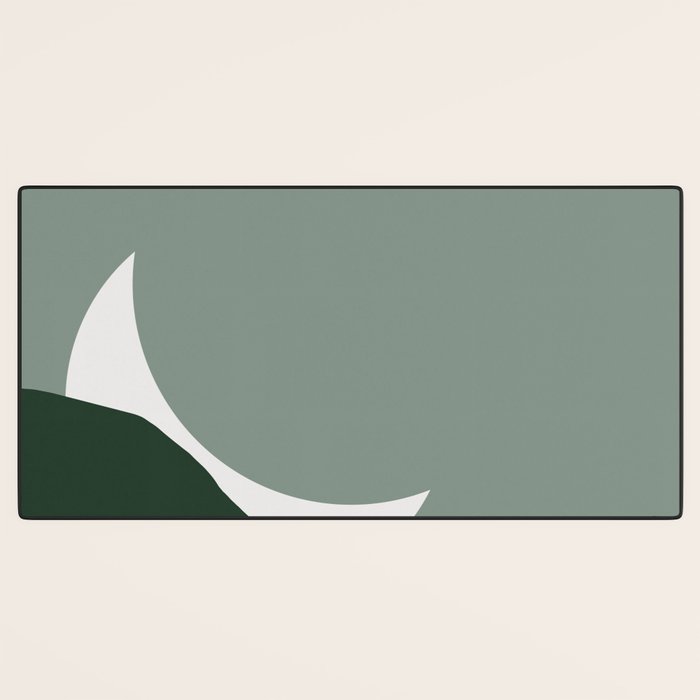 Abstract moon Desk Mat Gallery Image 3