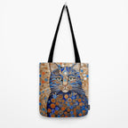 Klimt Cat with Garden Flowers Tote Bag Gallery Image 2