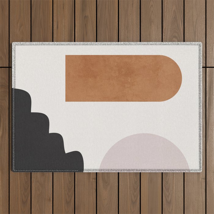 Abstract Shapes 16 Outdoor Rug Gallery Image 1