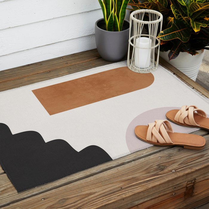 Abstract Shapes 16 Outdoor Rug Gallery Image 2