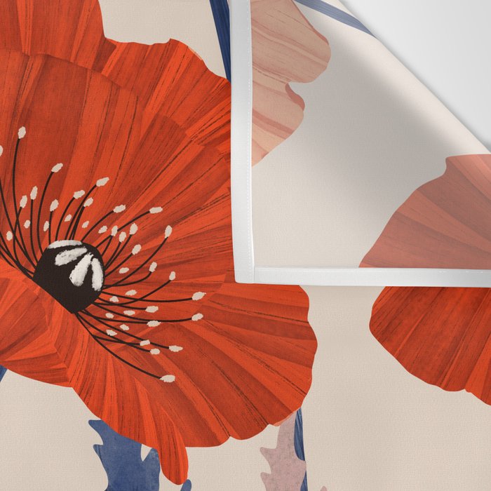 Poppies pattern Wall Tapestry Gallery Image 3