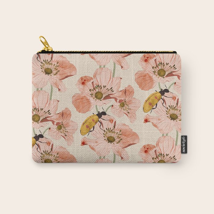 Roses and insects Carry All Pouch Gallery Image 1