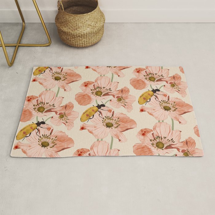Roses and insects Rug Gallery Image 1