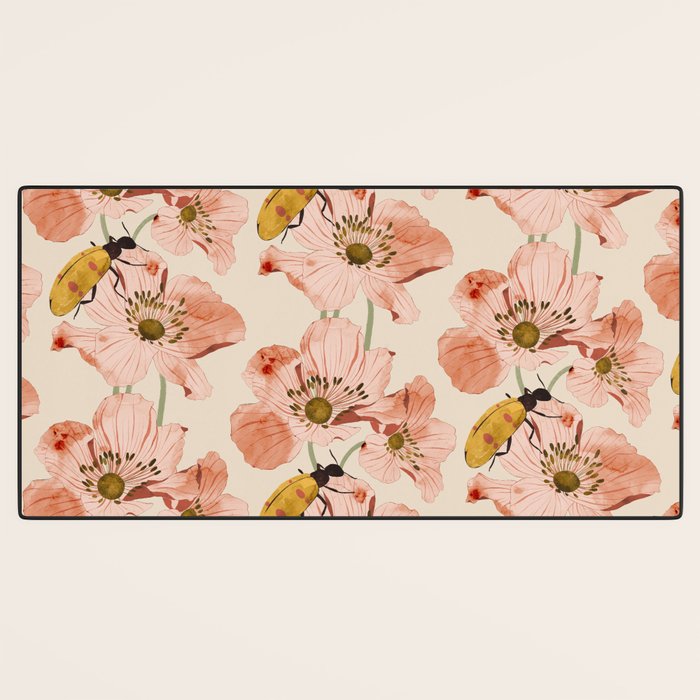 Roses and insects Desk Mat Gallery Image 3