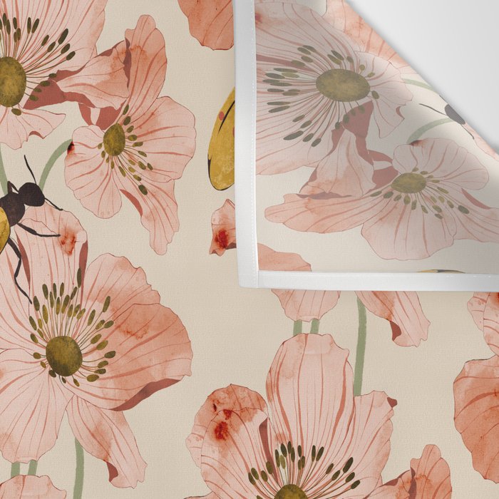 Roses and insects Wall Tapestry Gallery Image 3
