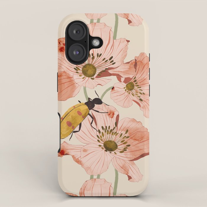 Roses and insects iPhone Case Gallery Image 1