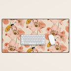 Roses and insects Desk Mat Gallery Image 1