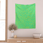 anxiety - greens Wall Tapestry Gallery Image 2