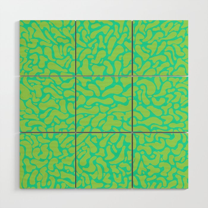 anxiety - greens Wood Wall Art Gallery Image 1
