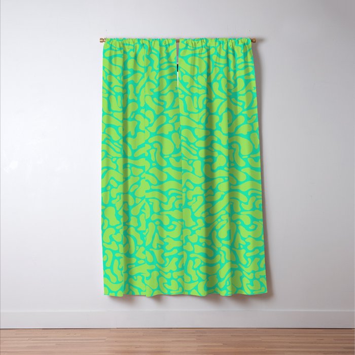 anxiety - greens Window Curtain Gallery Image 3