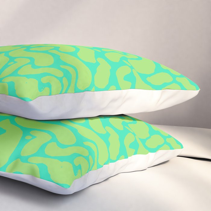 anxiety - greens Pillow Sham Gallery Image 3