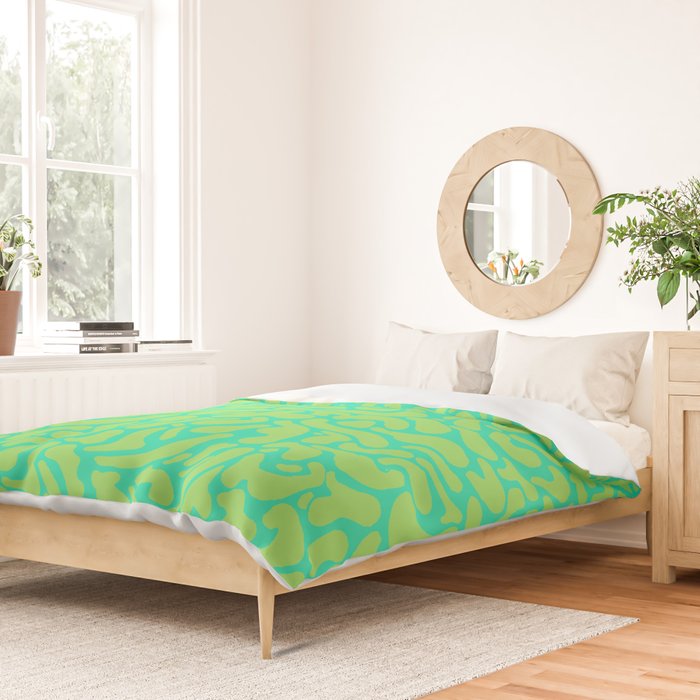 anxiety - greens Duvet Cover Gallery Image 2
