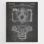 Camera Patent - Photography Art - Black Chalkboard Jigsaw Puzzle Gallery Image 1