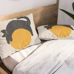 Cat with ball Pillow Sham Gallery Image 2