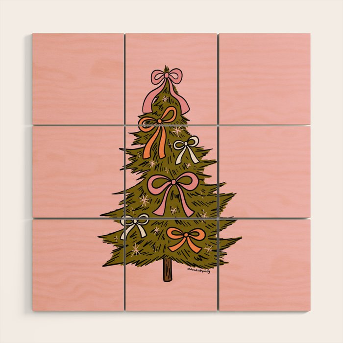 Bow Tree Wood Wall Art Gallery Image 1