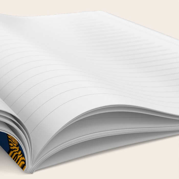 Tigers (Navy Blue and Marigold) Notebook Gallery Image 2