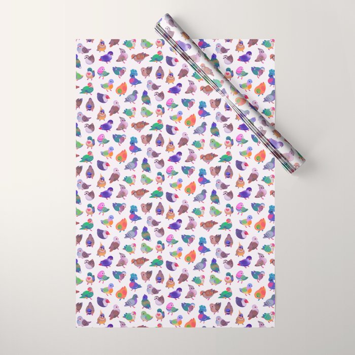 Wild pigeon - light Wrapping Paper Gallery Image 1