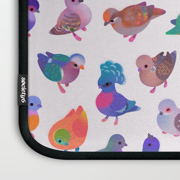 Wild pigeon - light Laptop Sleeve Gallery Image 3