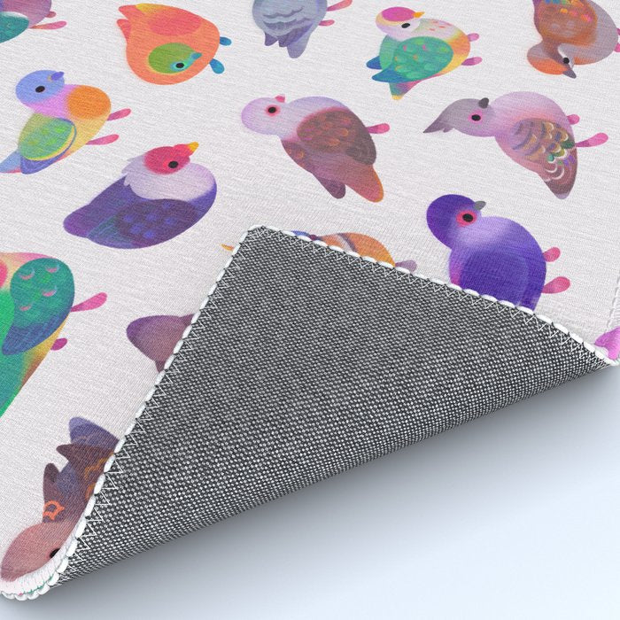 Wild pigeon - light Rug Gallery Image 4