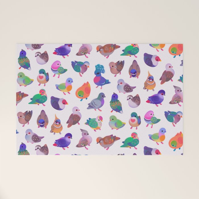 Wild pigeon - light Welcome Mat Gallery Image 1