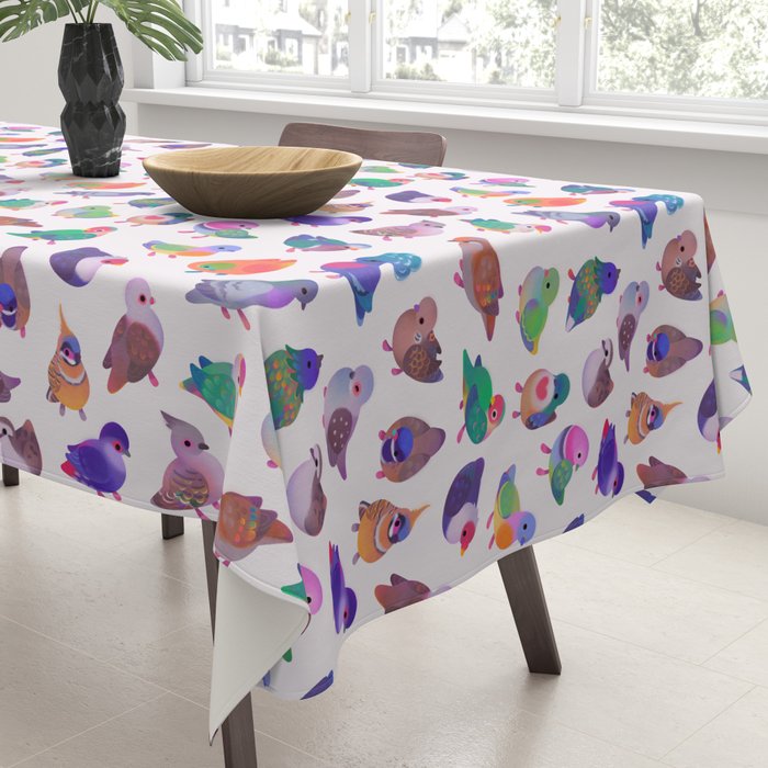 Wild pigeon - light Tablecloth Gallery Image 3