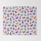 Wild pigeon - light Throw Blanket Gallery Image 2